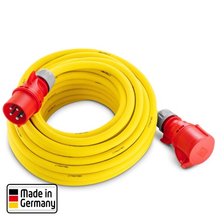 Przedłużacz profesjonalny 20 m / 400 V / 2,5 mm² - Wyprodukowano w Niemczech