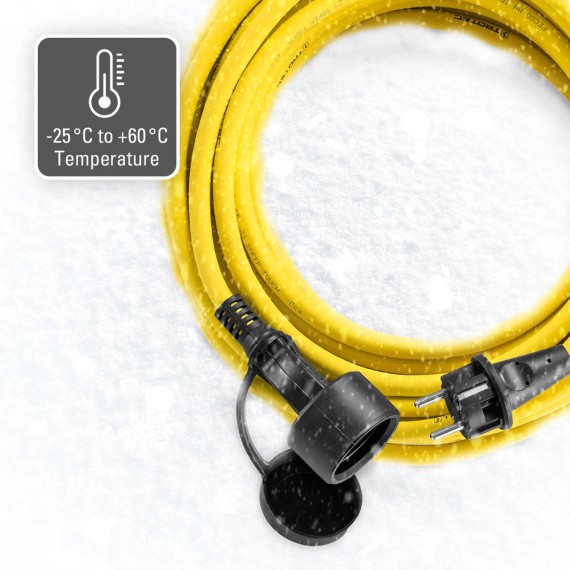 Przedłużacz profesjonalny 20 m / 230 V / 2,5 mm² - Wyprodukowano w Niemczech
