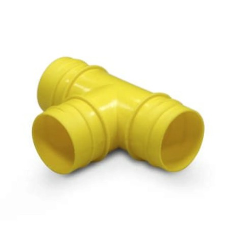 Rozdzielacz T z PVC z gwintem zewnętrznym do węży 38 mm (opakowanie 1 sztuka)