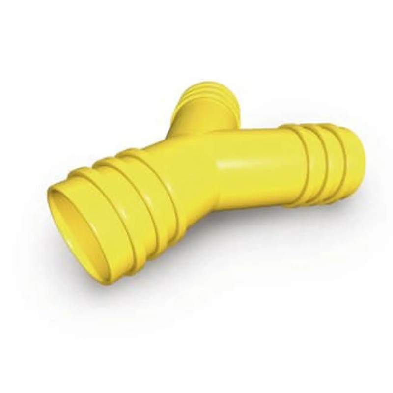 Rozdzielacz Y z PVC z gwintem zewnętrznym do węży 38 mm (opakowanie 1 sztuka)
